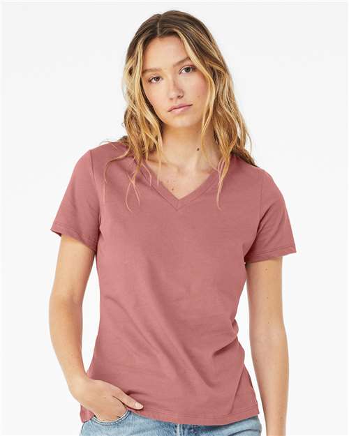 Customizable Women’s Relaxed V-Neck Tee - Stitched Expressions