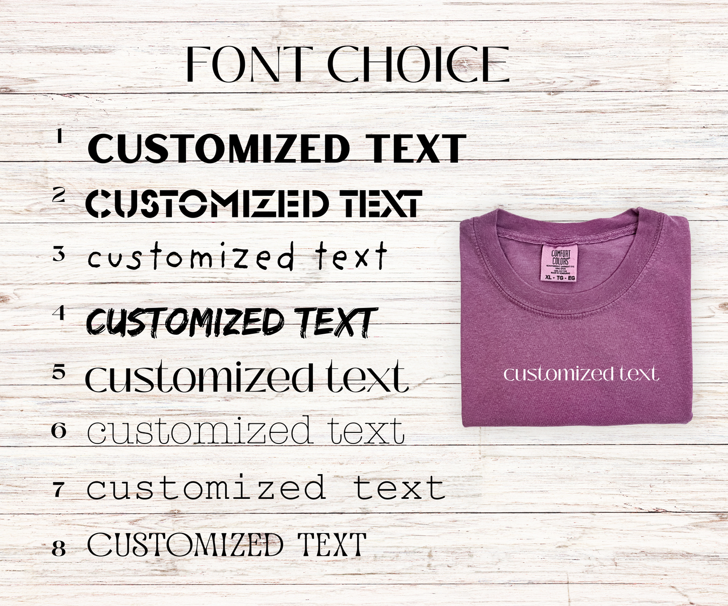 Personalized gift, Custom Comfort Colors T-Shirt, shirt for Mom 0r Dad, Bride tees, Bridesmaid gift, Bachelorette Party, Anniversary tee