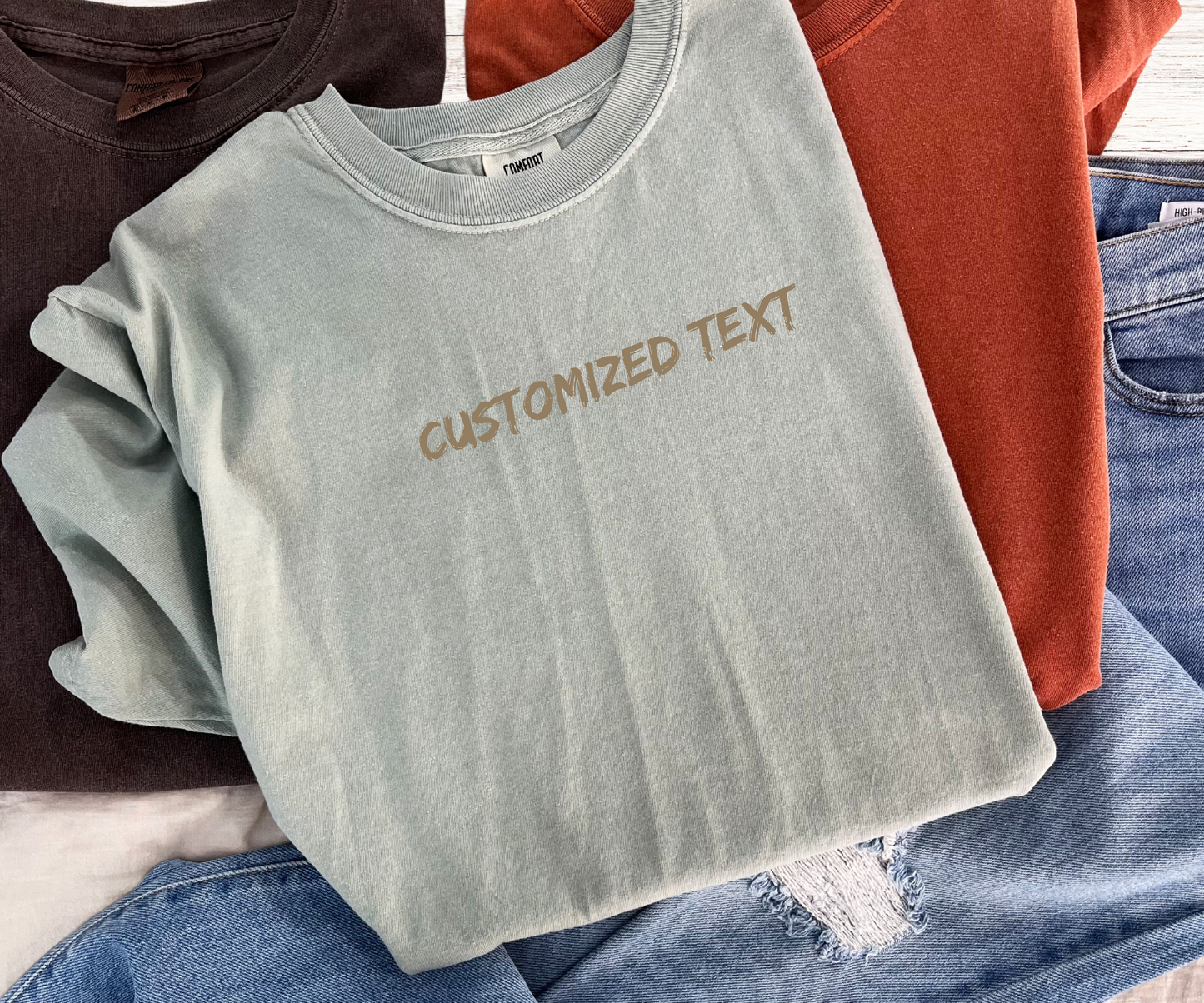 Personalized gift, Custom Comfort Colors T-Shirt, shirt for Mom 0r Dad, Bride tees, Bridesmaid gift, Bachelorette Party, Anniversary tee