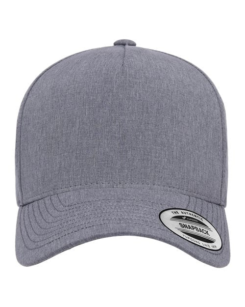 Five-Panel Snapback with Perforated Cap-YP Classic