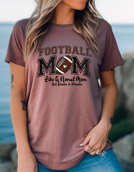 Football MoM - Like a normal Mom, Direct to Film Transfer - Stitched Expressions