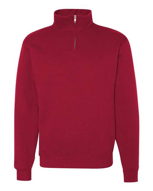 Nublend® Cadet Collar Quarter-Zip Sweatshirt