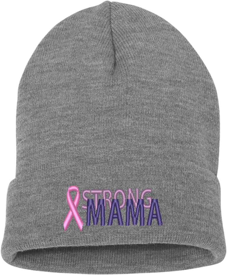 Strong Mama Cuffed Beanie - Stitched Expressions