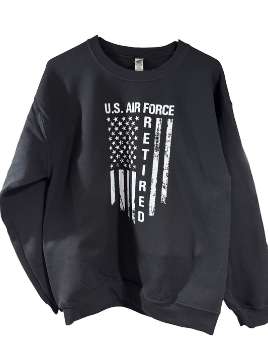 Retired Air Force crewneck sweatshirt - Stitched Expressions