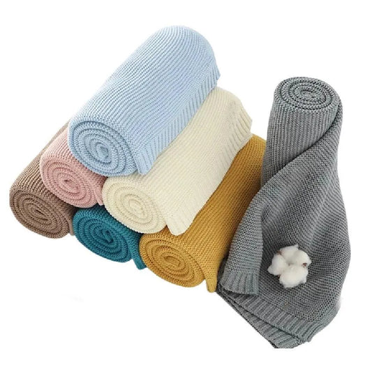 Baby Blanket Cotton. Newborn Shower Gift.