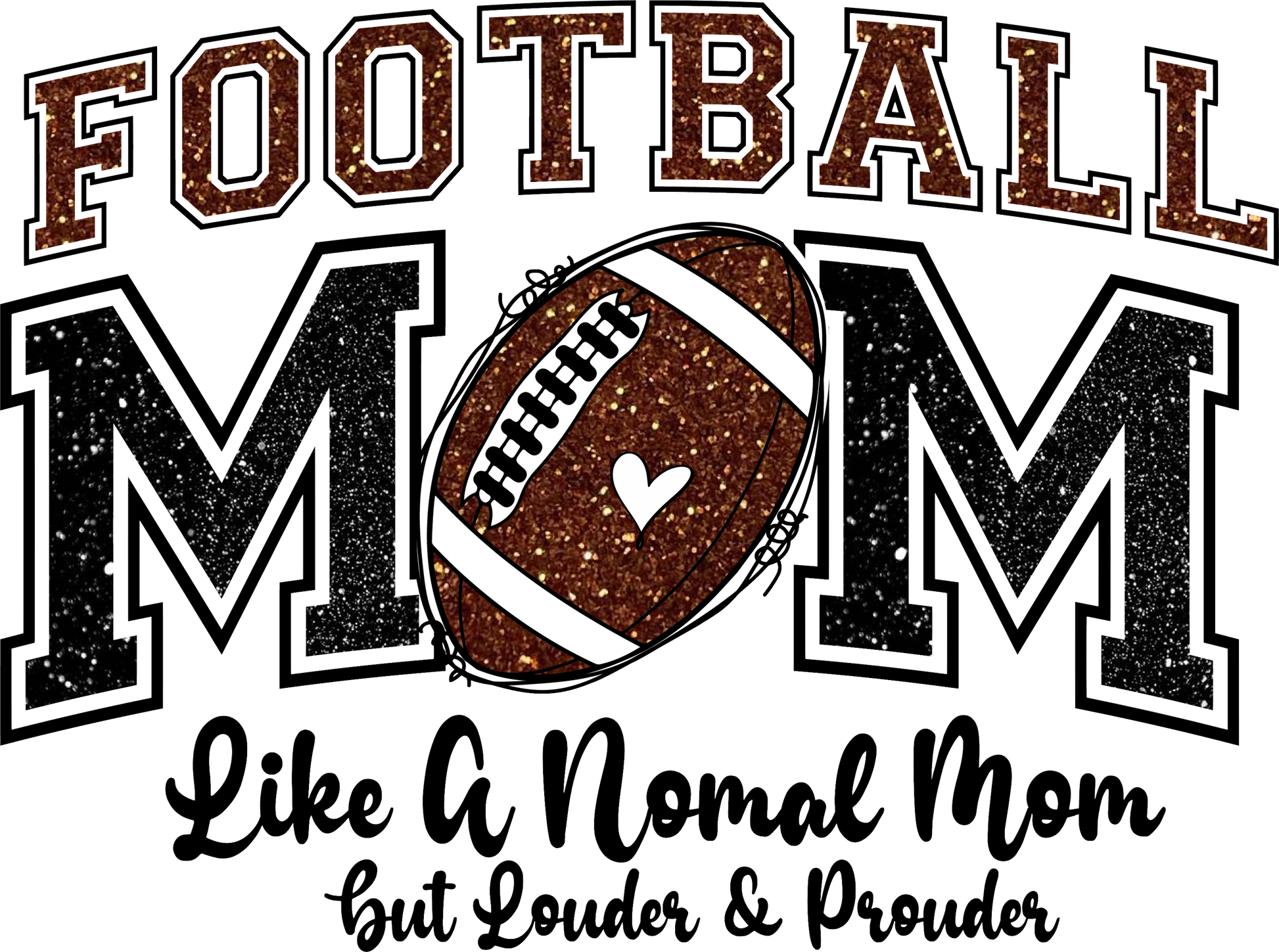 Football MoM - Like a normal Mom, Direct to Film Transfer - Stitched Expressions