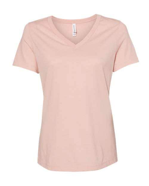 Customizable Womens Heather V-Neck Tee - Stitched Expressions