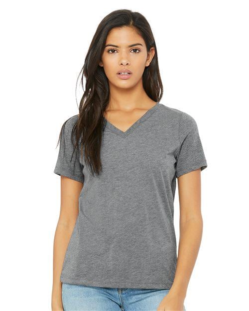 Customizable Womens Triblend V-Neck Tee - Stitched Expressions