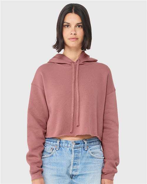 Customizable Womens Crop Fleece Hoodie - Stitched Expressions