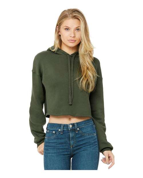 Customizable Womens Crop Fleece Hoodie - Stitched Expressions