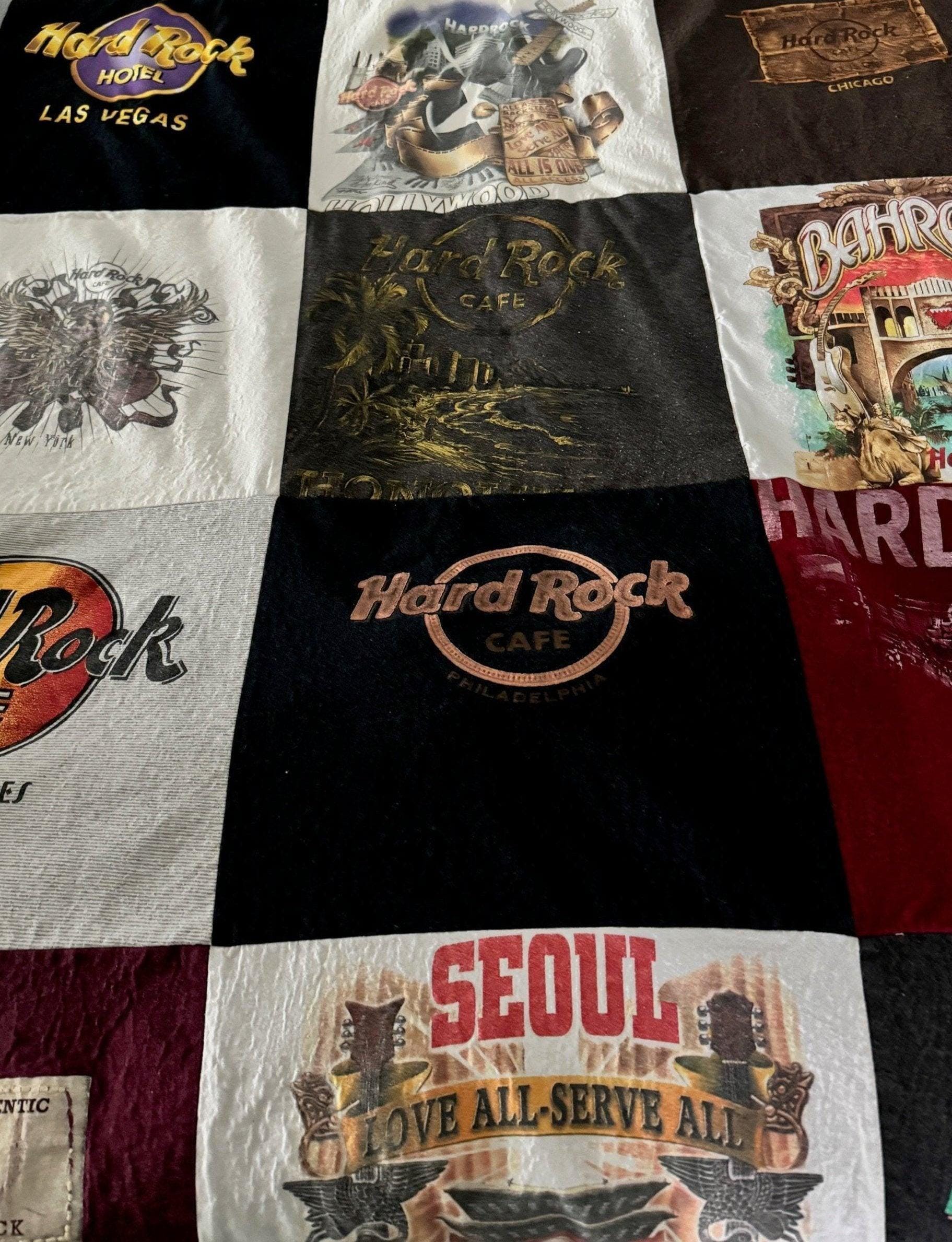 Memory Quilt Custom Design Tshirt Blanket Collection Handcrafted Keepsake Throw Special Memories Preserved Custom Size Options Light Quilting Details Fleece Backing Fabric Border Family Memory Gift Personalized Creation Sentimental Present
