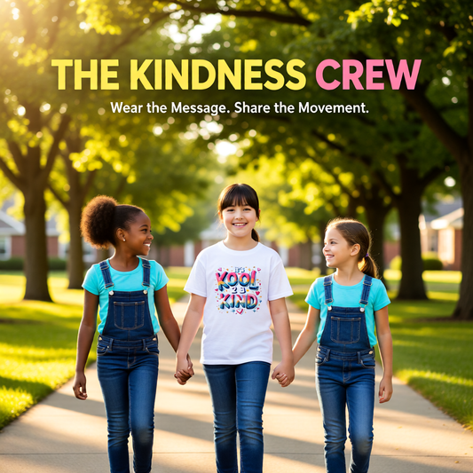 Kind Kids Shirt – Anti Bullying – Kindness for Children – Positive Message Graphic Tee, cotton/poly